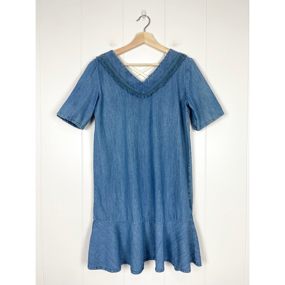 MIXXO | Denim Tassel Dress